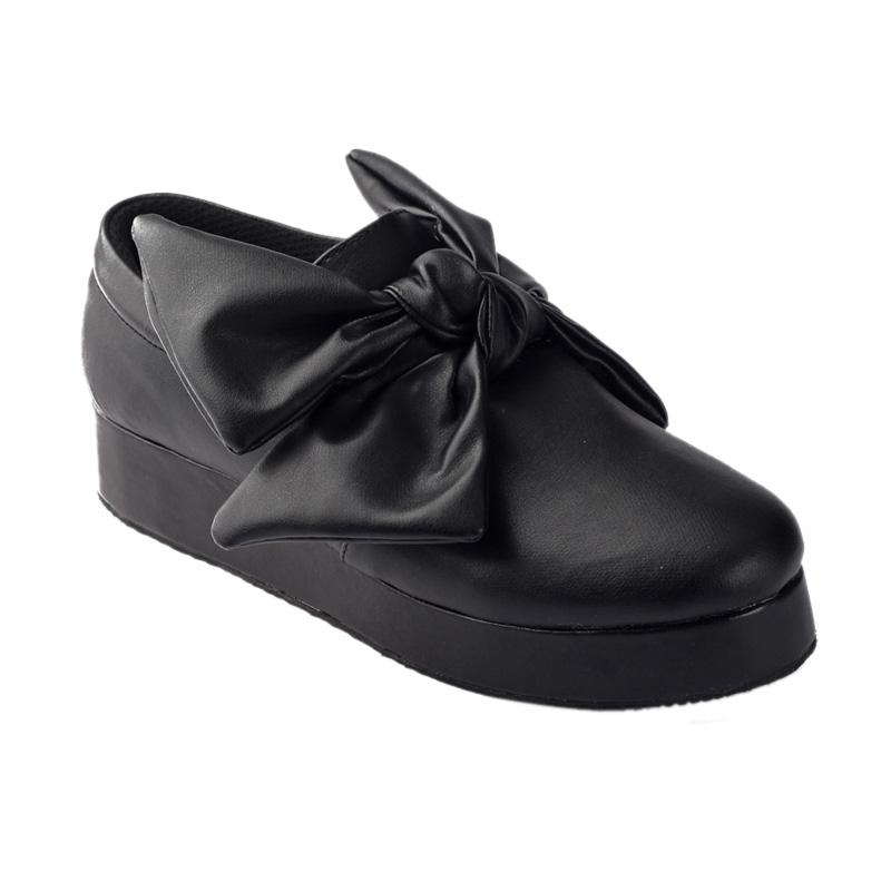 Navara Alexa Platfoam Sepatu Wedges - Black