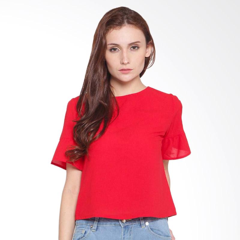 Veyl Blaire Top Blouse - Red