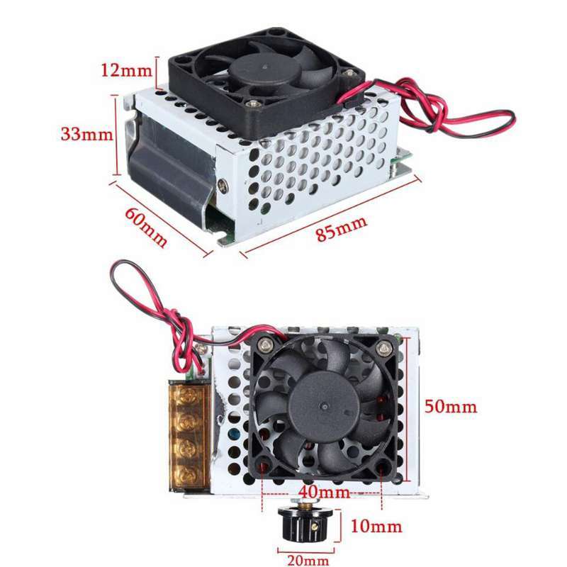 4000w 220v variable voltage regulator motor speed controller with cooling fan