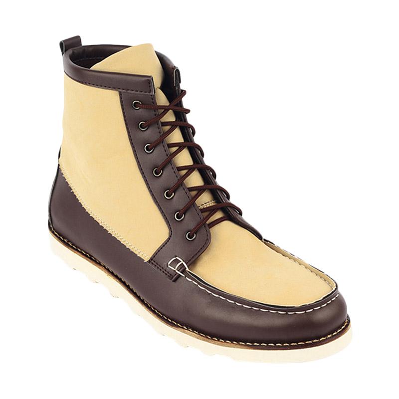 Navara Maxwell Boots Sepatu Pria - Cream