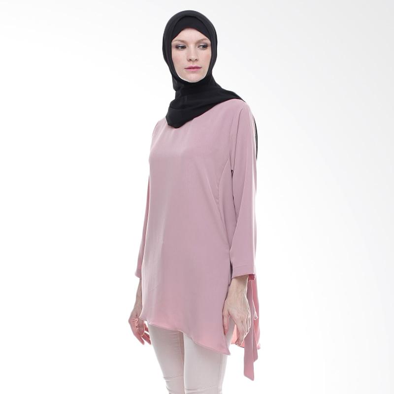 Xq Moslem Wear Azalia Tunic Atasan Muslim - Pink