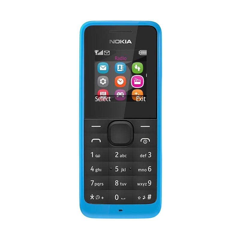 Nokia 105 Dual Sim Handphone - Cyan
