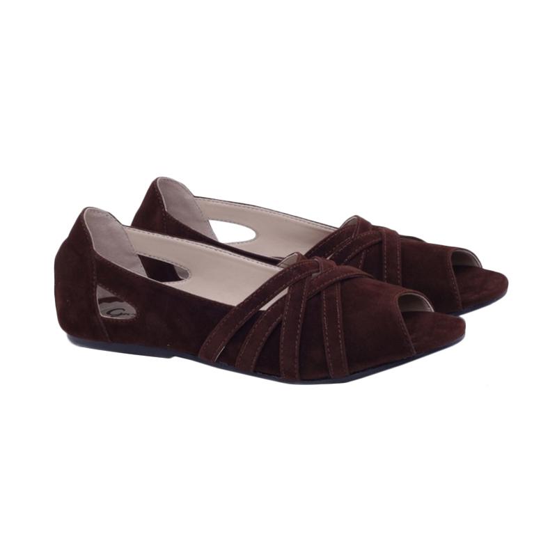 Gareu & Co 464 Flat Shoes - Coklat