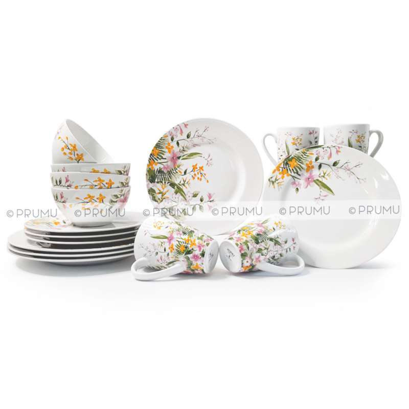 Jual Dinner Set Porselen 16 Pcs Piring Set Keramik Set Peralatan Makan Keramik Piring Makan Set Porselen Set Dinner Set Keramik Kopin Kpb16 Louise Online Mei 2021 Blibli