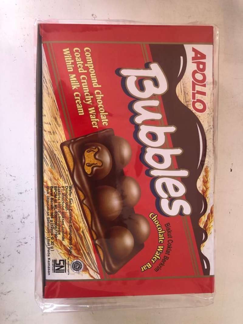 Jual Apollo Bubbles / Biskuit coklat / Chocolate Wafer Bar ...