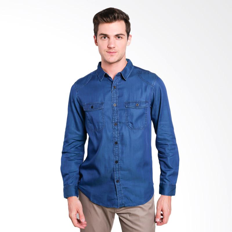 Jual Triple Jeans Long Sleeve Men Shirt 