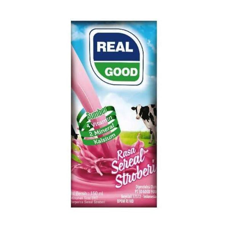 Jual Real Good Strawberry Susu Uht 150 Ml Online Mei 2020 Blibli Com