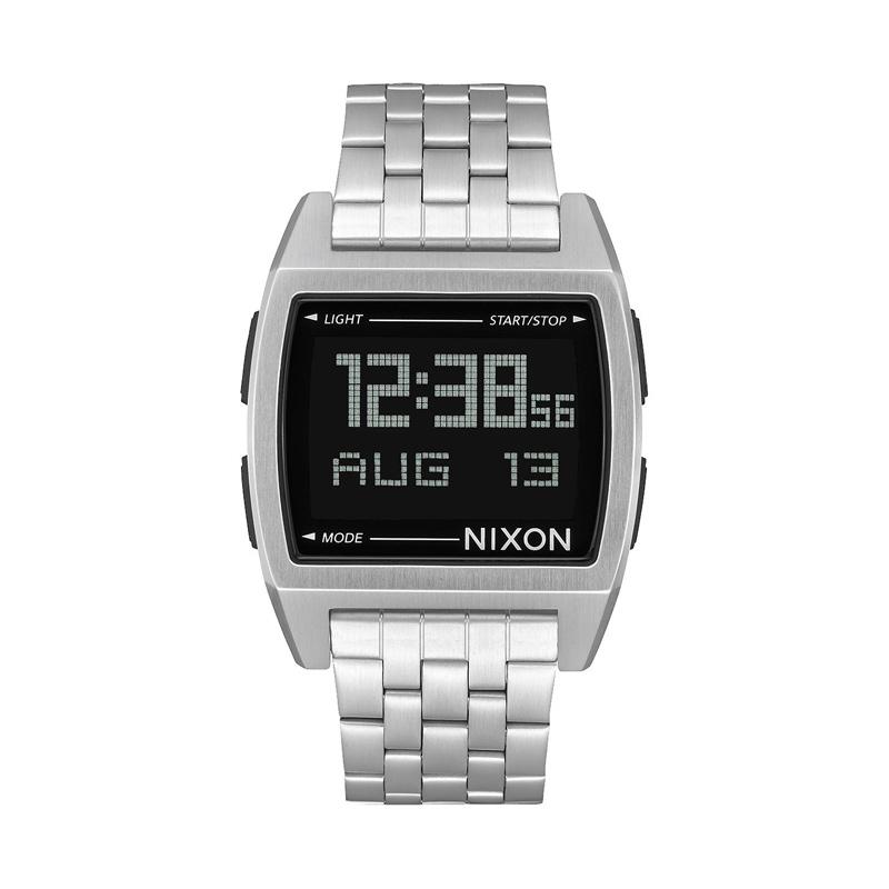 Nixon Base Digital Jam Tangan Pria A1107000 - Silver