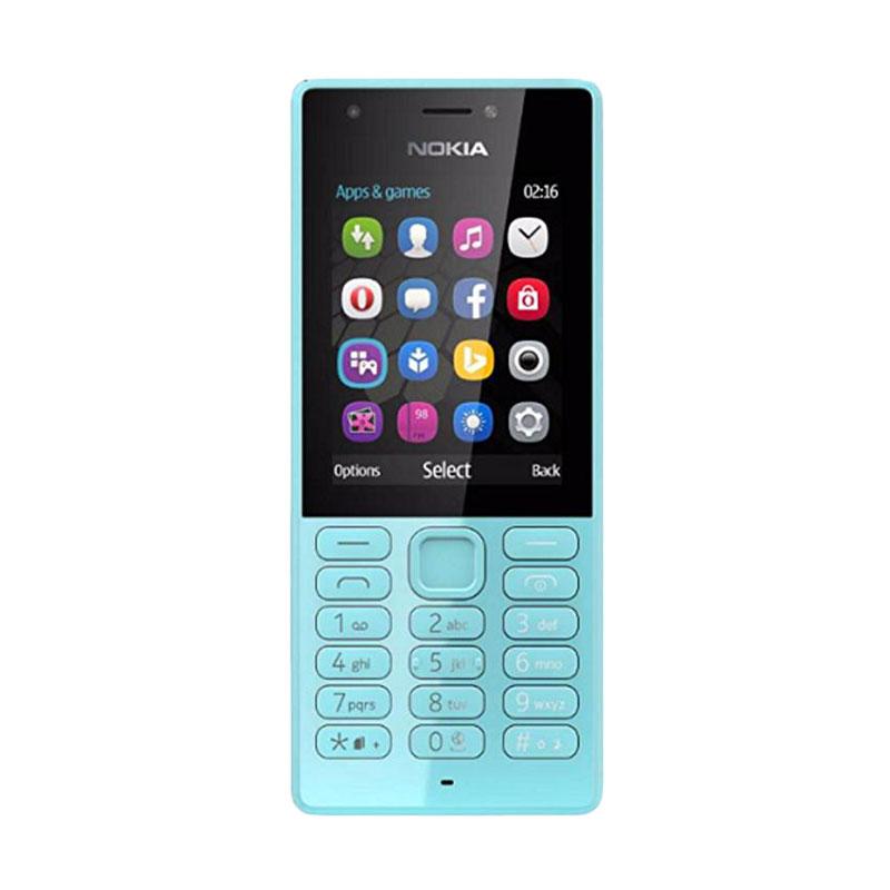 Nokia 216 Handphone - Biru [Dual SIM]