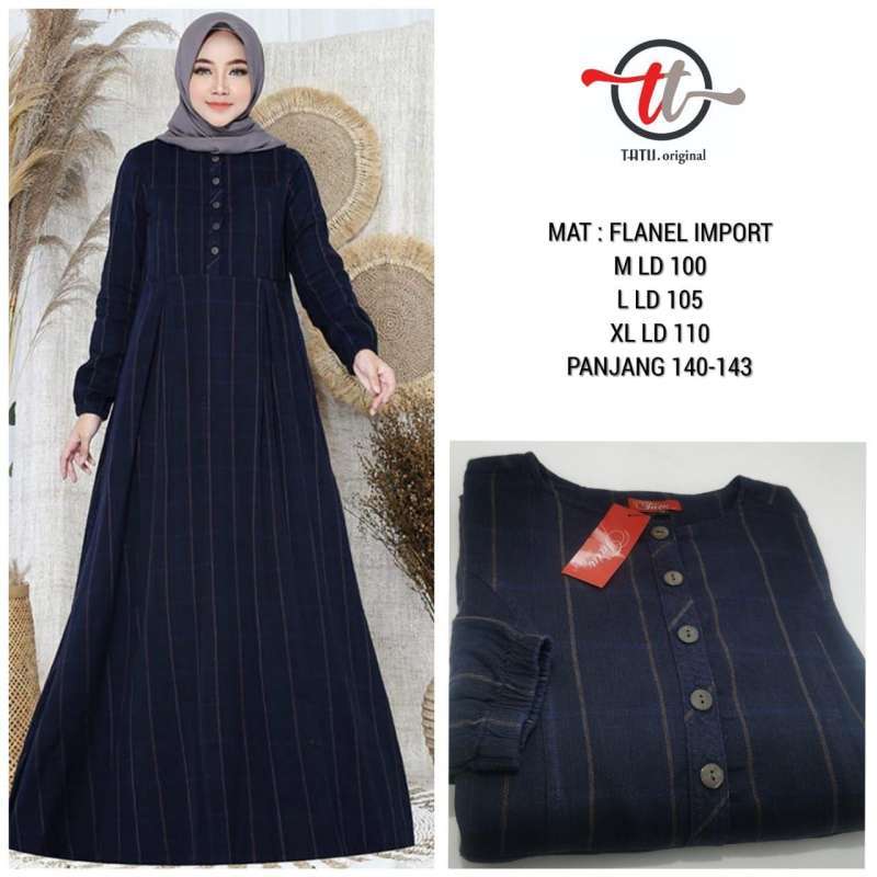 Jual Ababil Store Gamis Syar I Flanel Import Original Premium Murah Mei 2021 Blibli