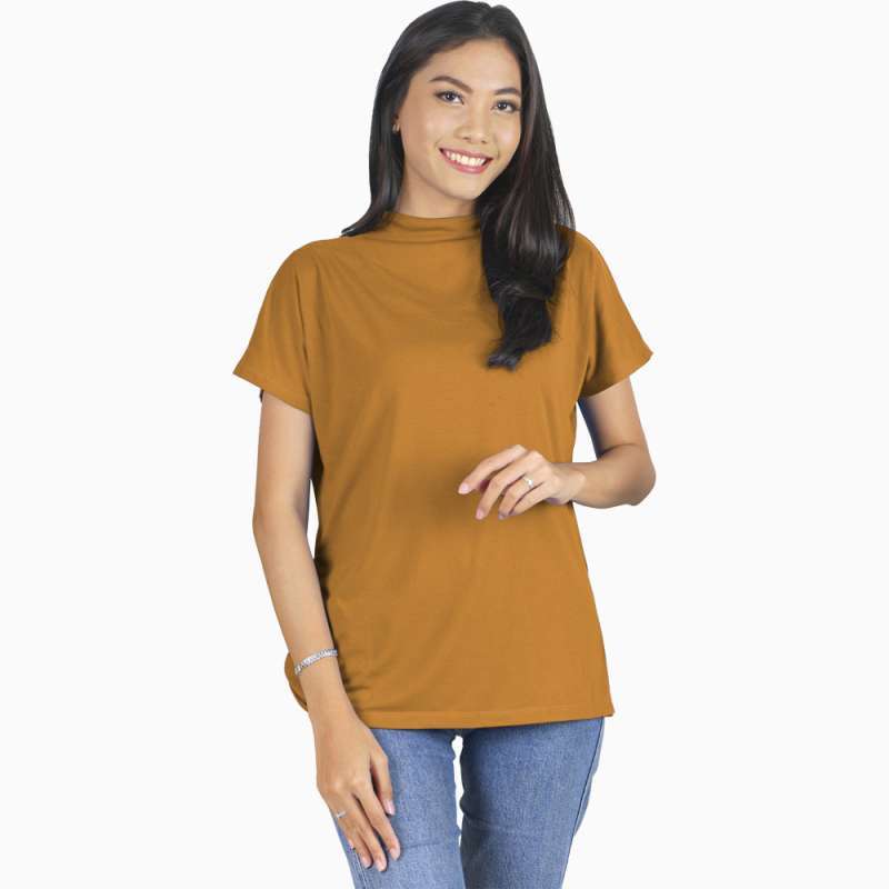 Kaos Tshirt Leher Tinggi Lengan Pendek Wanita Model Terbaru Jfashion Batari Terbaru Juli 2021 Harga Murah Kualitas Terjamin Blibli