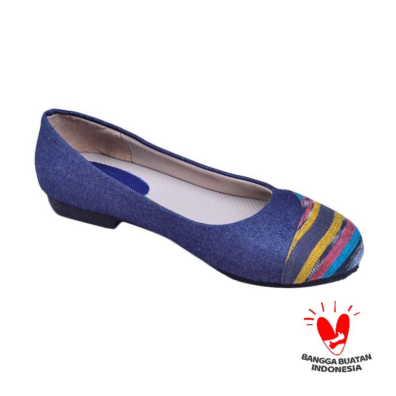 d.a.t Handmade Indonesia Alanis Sepatu Flat Wanita - Denim