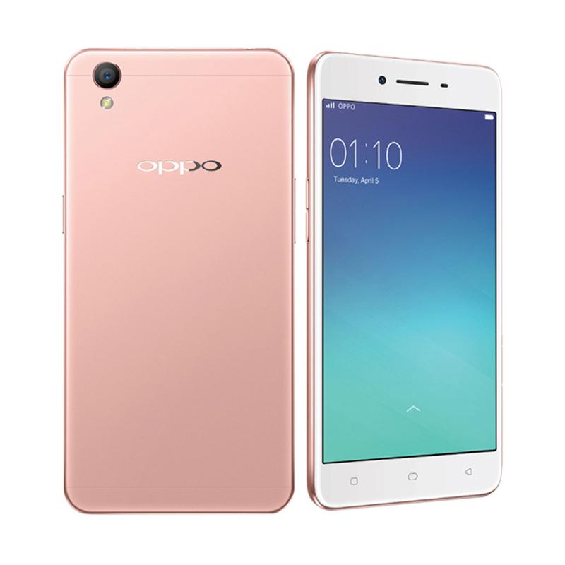 Oppo A37 Smartphone - Rose Gold [16GB/ 2GB] Free Tempered Glass