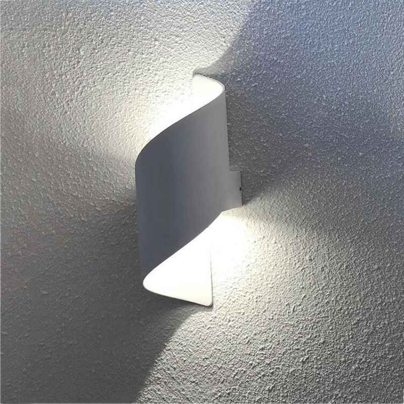 Jual Led Waterproof Spiral Wall Lamp Up Down Wall Sconce Light Wall Mounted Nightlight Warm Cold Light Bedroom Garden Corridor Modern Lamps Aluminum Body Online Maret 2021 Blibli