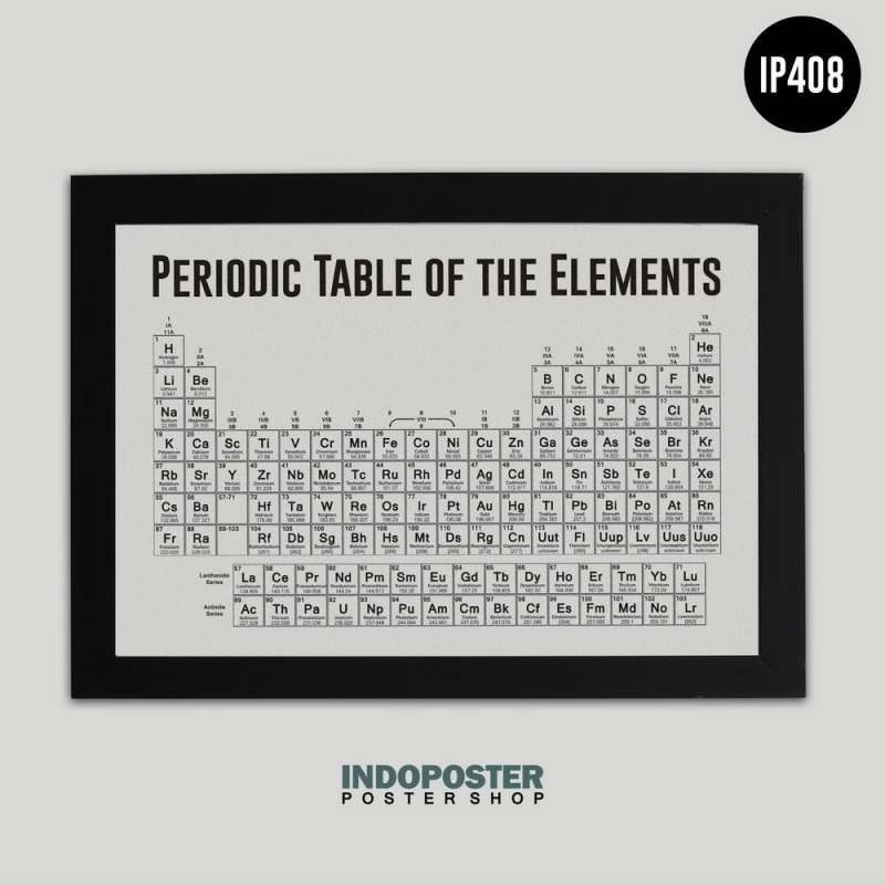 Jual Poster Hiasan Dinding Pendidikan Tabel Periodik Unsur Kimia Indoposter A3 45x30cm Online Februari 2021 Blibli
