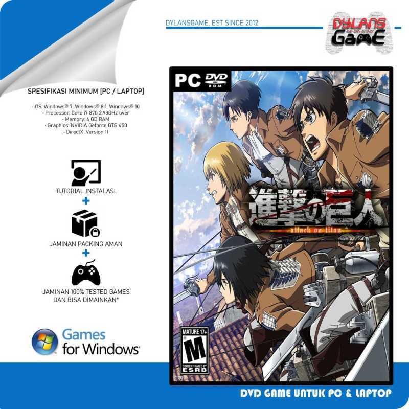 Jual Attack On Titan A O T Wings Of Freedom All Dlcs Game Pc Terbaru Juni 2021 Blibli