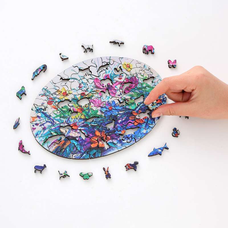 Promo Wooden Puzzles Model DIY Craft 