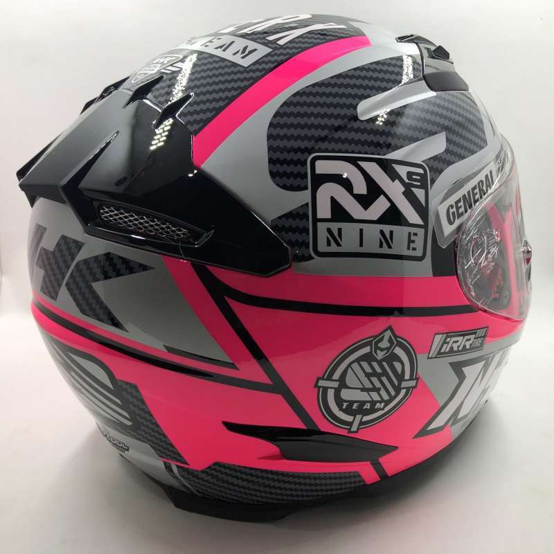 Jual Helm Nhk Rx9 Motif Racer X Pink Fluorecent Silver Pink