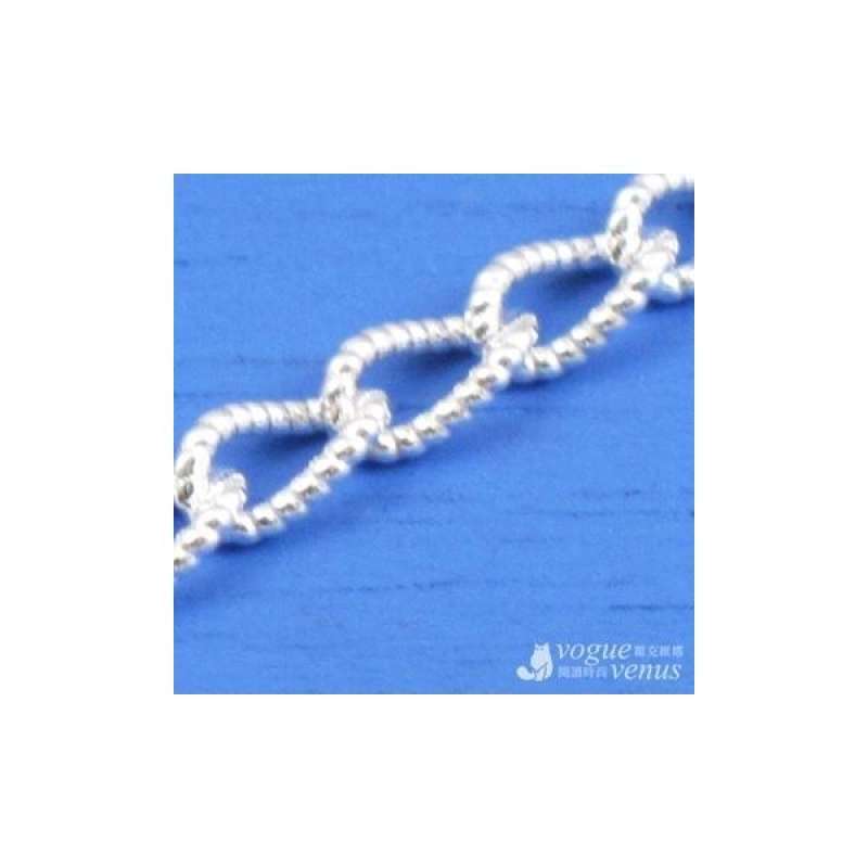 18-Inch 925 Silver Beads Style Chain 