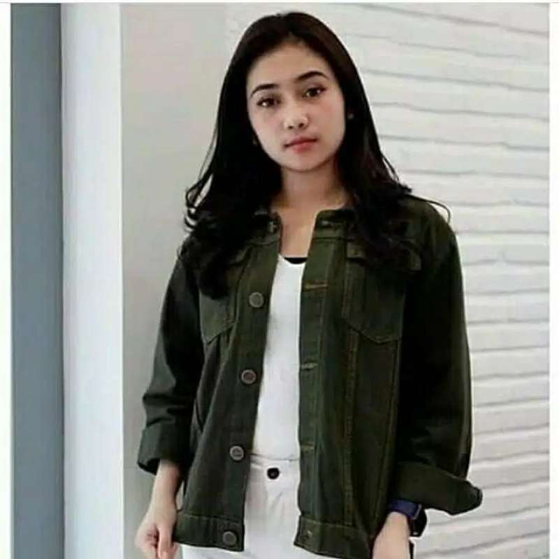 Jaket Levis Wanita 6 Warna Jaket Jeans Biondi Jaket Jeans Tebal Jacket Wanita