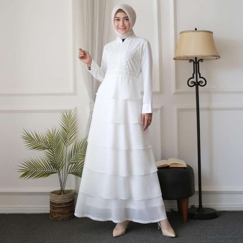 Promo Gamis Putih Wanita Gamis Plisket Brukat Baju Muslim Wanita Terbaru 0 Di Seller Sentral Fashion Kab Subang Jawa Barat Blibli
