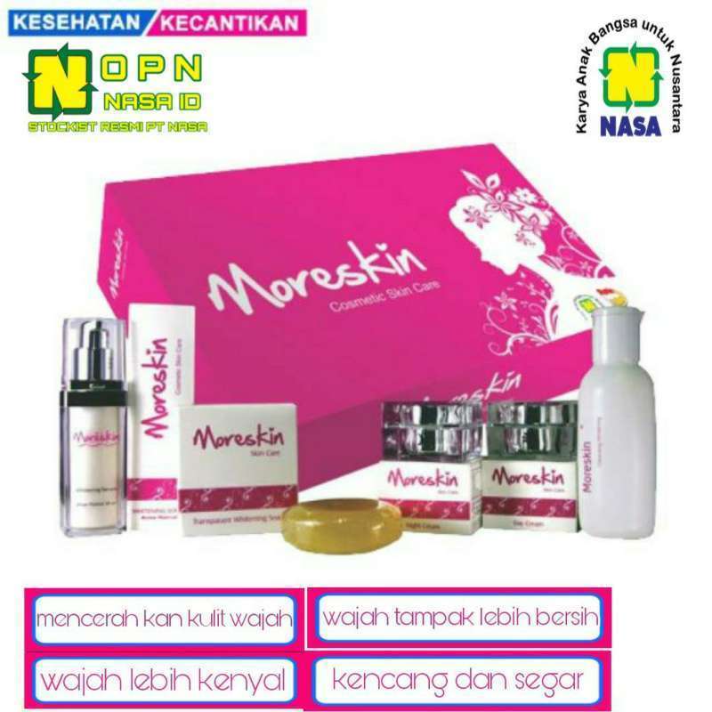 Promo MORESKIN COSMETIC SKINCARE MORESKIN PAKET PINK Paket