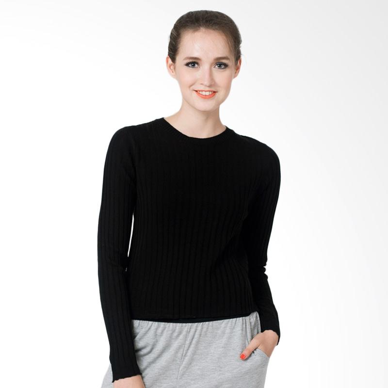 Colorbox I-SWGKEY116H001 Long Sleeve Sweater - Black