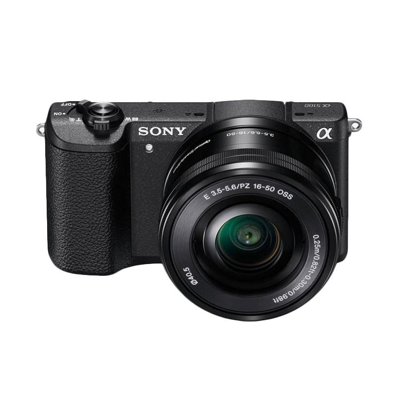 SONY ILCE A5100L Kit 16-50mm Kamera Mirrorless - Black