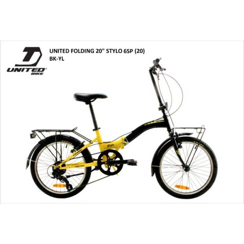Jual United Bike Sepeda Lipat Folding St 20 06sp U Stylo 20 20 Bk Yl Black Yellow Di Seller Atr Cycling Official Store Kab Bogor Jawa Barat Blibli