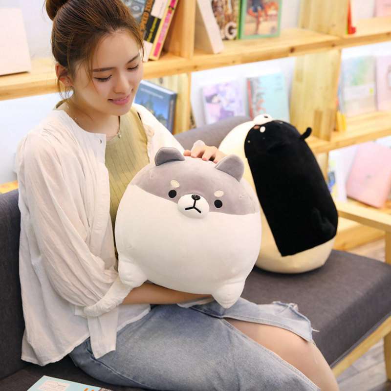 plush dog pillow