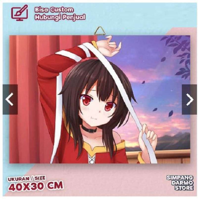 Jual Poster Kayu Besar Anime Konosuba Megumin Aqua Yunyun Bisa Custom Gambar Lain Ukuran 30x40 Cm Ksb21 Murah Mei 2021 Blibli