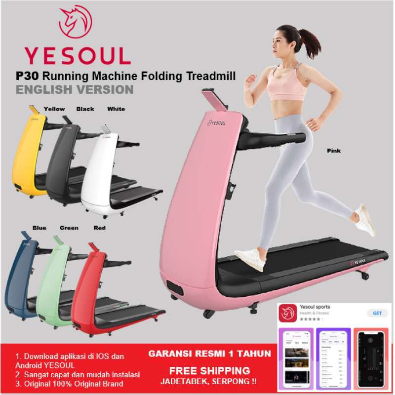 Jual Yesoul P30 Zero Gravity Smart Colourful Folding Treadmill