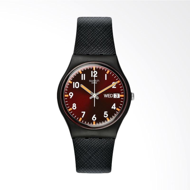 Swatch Sir Red Jam Tangan Pria - Hitam GB753