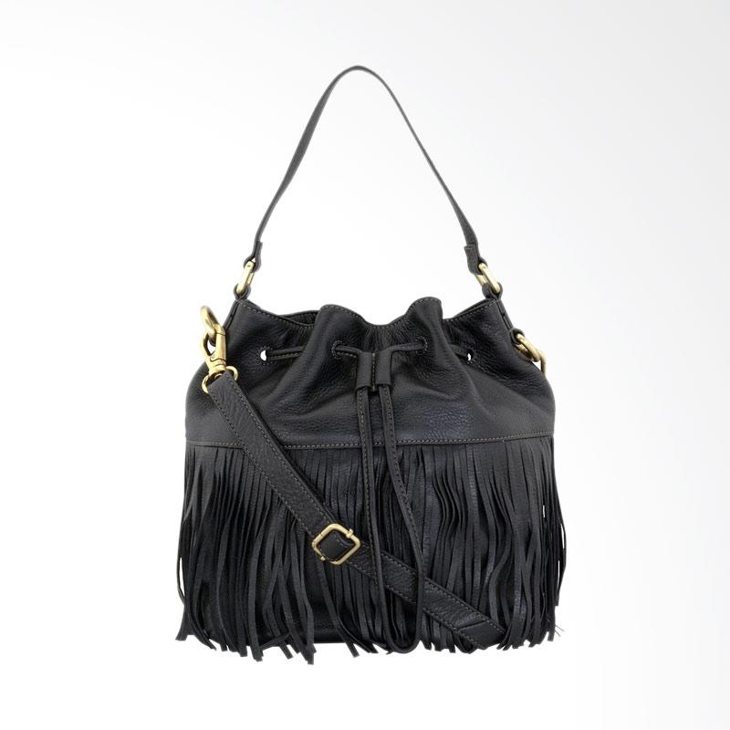 Jual Fossil ZB6791 001 Jules Leather Fringe Big Drawstring Tas