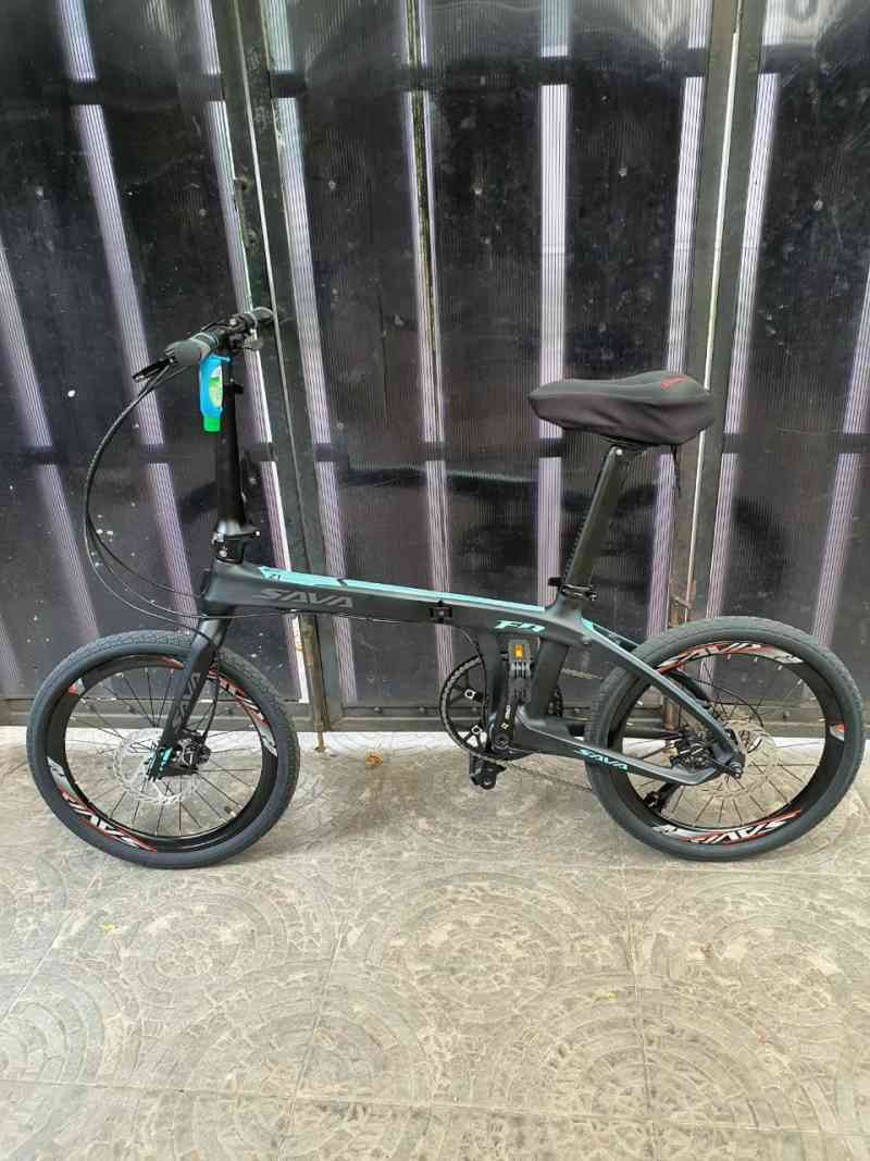 Sepeda Lipat Sava Z1 9 Speed Carbon 