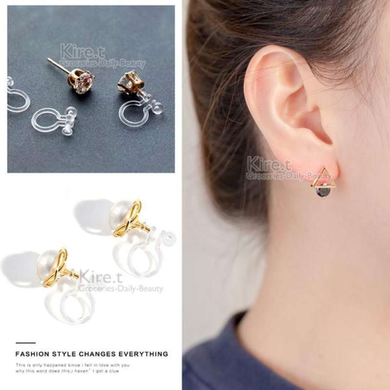 Invisible ear studs sale