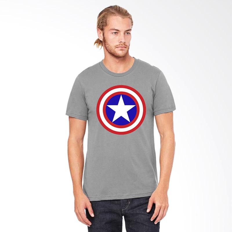 Fantasia Captain America T-Shirt Pria 