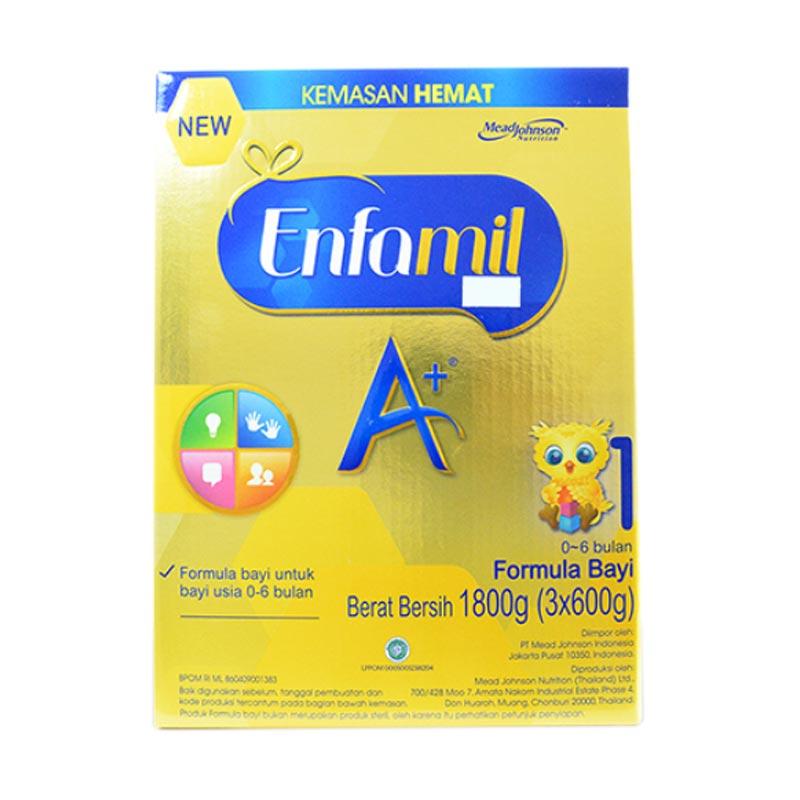 Jual Enfamil A Tahap 1 Plain Susu Formula Bayi 1800 G Online September 2020 Blibli Com