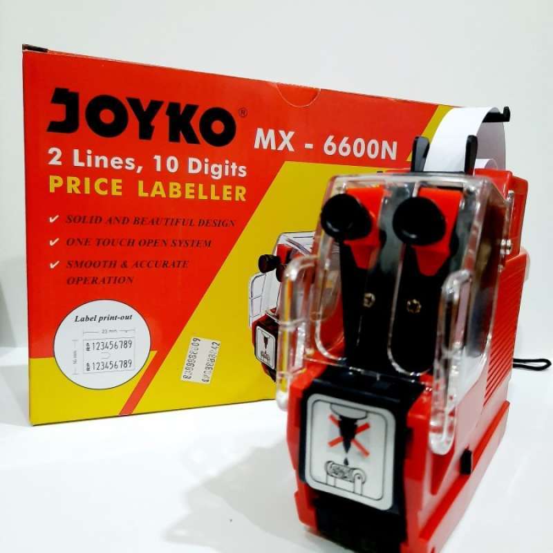 Mesin Label Joyko MX-6600N (2 Line, 10 Digit, Angka Angka)
