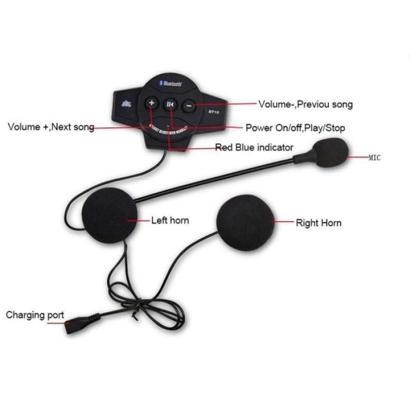 Promo Headset Bluetooth BT10 untuk HELM 