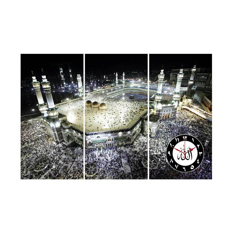 Jual Ikea Hiasan Lukisan Digital Printing Masjid Mekkah Vintage Jam Dinding 120 X 80 Cm Online September 2020 Blibli Com