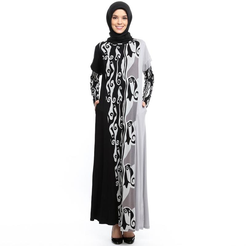 Jual Just Mom Wilona Batik Wn108 Baju Menyusui Wanita Black