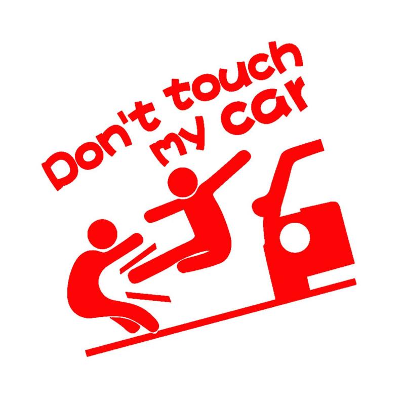 Jual Bluelans Funny Dont Touch My Car Reflective Sticker