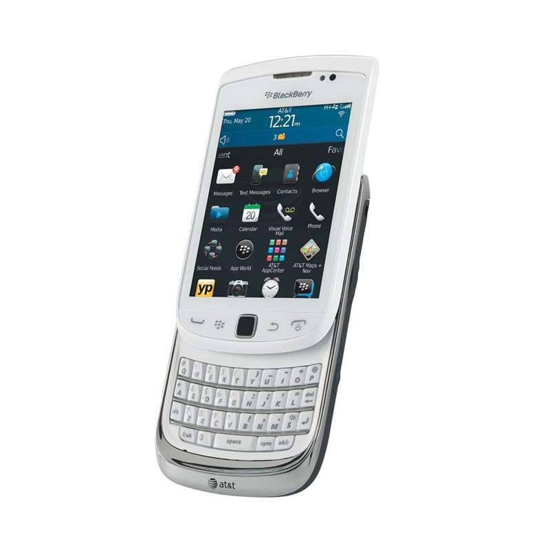 Blackberry Torch2 9810 Smartphone - Putih [8 GB/768 MB]