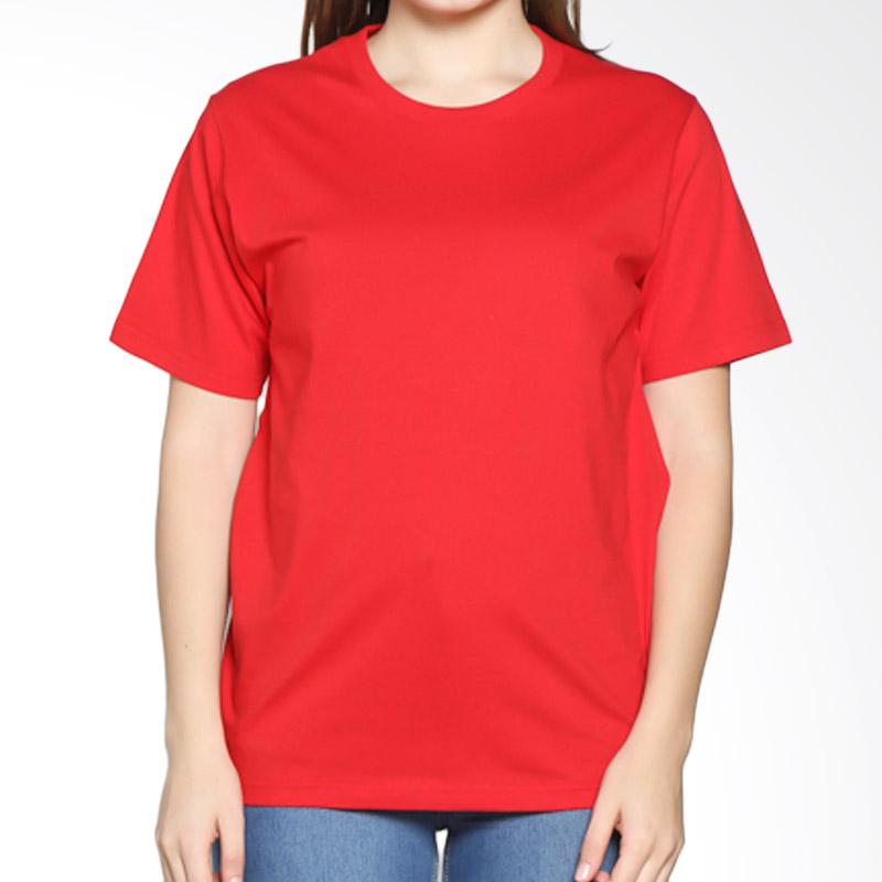 Jual Katoen.Id T-Shirt Women - Red - L 