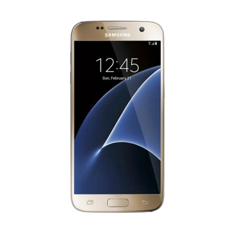 Samsung Galaxy S7 Flat - Gold Garansi Resmi