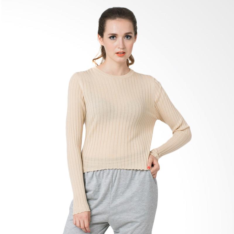Colorbox I-SWGKEY116H001 Long Sleeve Sweater - Cream