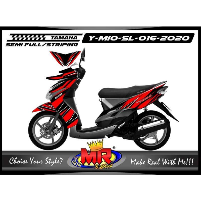 Jual Decal Semifull Motor Yamaha Mio Soul Style Keren Grafis New Airbrush Online Februari 2021 Blibli Meski secara umum desain body dari kuda besi besutan yamaha ini udah keren, namun masih saja belum puas untuk mengupgradenya menjadi lebih keren lagi. decal semifull motor yamaha mio soul style keren grafis new airbrush