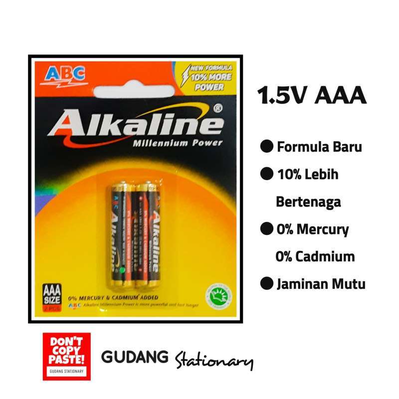 Jual Baterai Aaa Abc Alkaline Isi 2 Piece Murah Mei 2021 Blibli