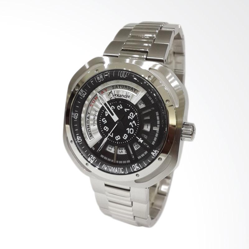 Alexandre Christie Automatic Jam tangan Pria - Silver 3035MABSSBA